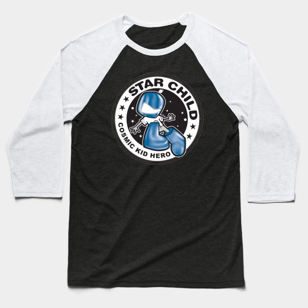 Front and Back Star Child Baseball T-Shirt by NochTec